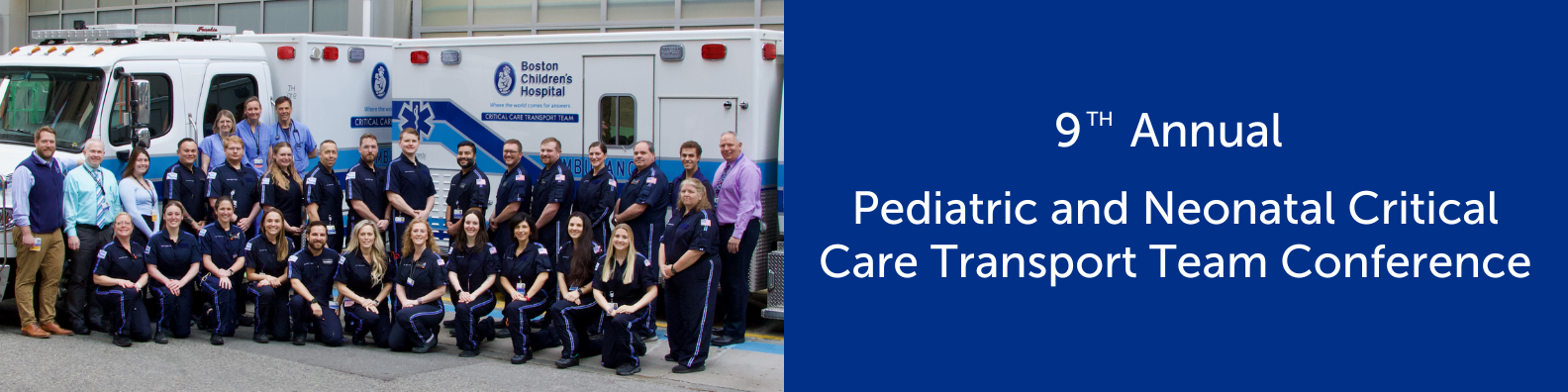 9th Annual Pediatric and Neonatal Critical Care Transport Team Conference Banner